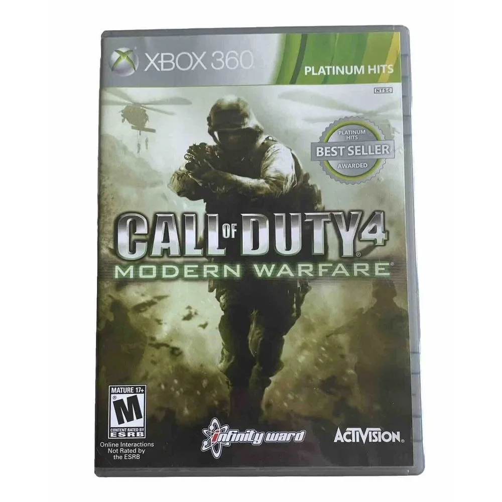 Call of Duty 4: Modern Warfare Platinum Hits (Microsoft Xbox 360, 2010) Complete